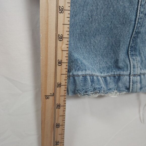 Hidden Los Angeles Jeans Women’s 26 Light Blue Cargo Utility Pockets 100% Cotton - Picture 10 of 13